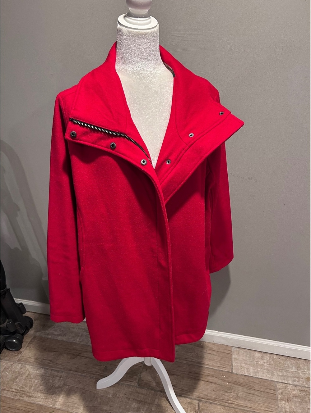 Pendleton Campbell Coat Red Cascade Wool Winter Jacket Size X-Large Beautiful!